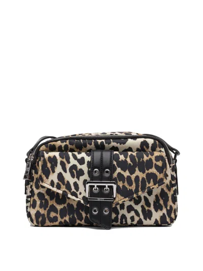 Ganni Camera Bag Leo Shoulder Bag In Brown