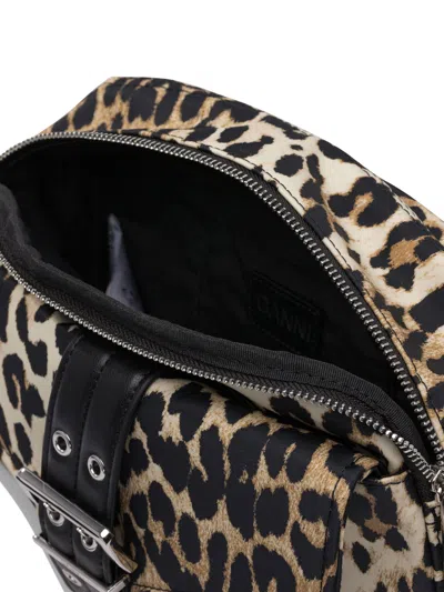 Ganni Camera Bag Leo Shoulder Bag In Brown