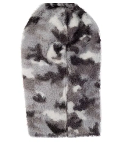 Acne Studios Camouflage Faux Fur Balaclava