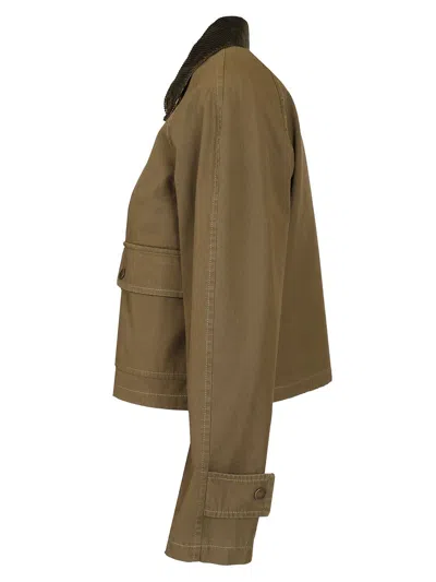 BURBERRY CANVAS FIELD JACKET JACKETS GREEN 