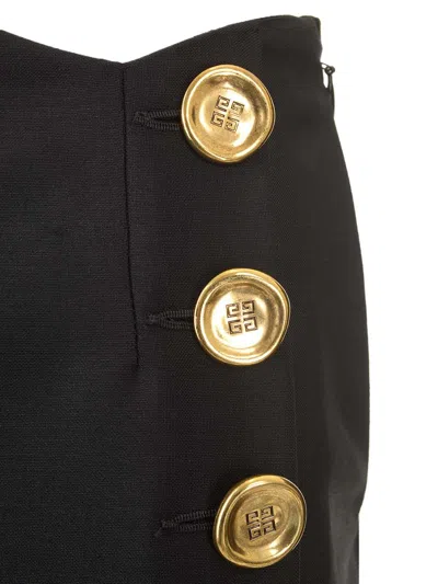 Givenchy Shorts In Wool And Mohair With Buttons