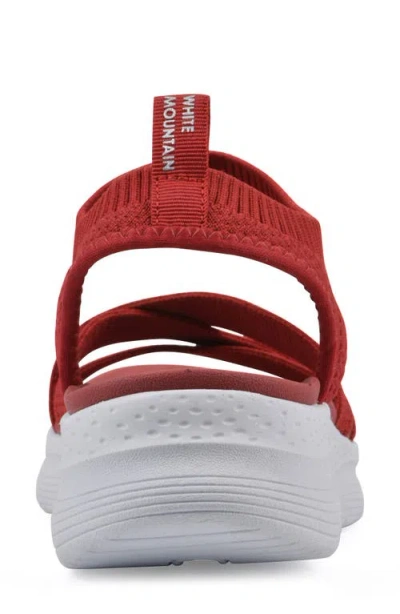 Cliffs By White Mountain Charry Knit Sandal In Red