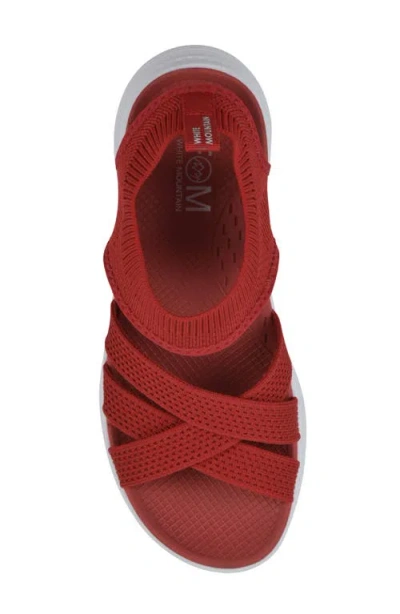Cliffs By White Mountain Charry Knit Sandal In Red