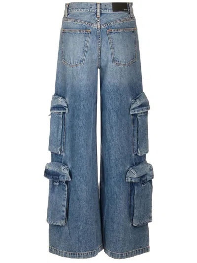 Shop Amiri Cargo Jeans Blue