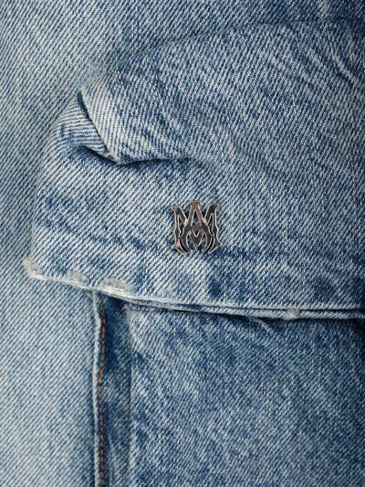 Shop Amiri Cargo Jeans Blue