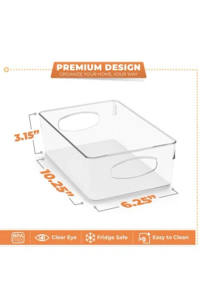 Sorbus 10-pack Medium Storage Bins In Transparent