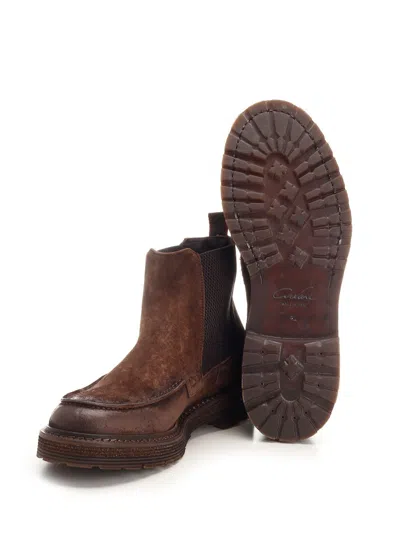 Corvari Chelsea Boot Lace-up Shoes Brown