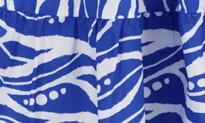 Laundry By Shelli Segal Wave Print Cotton Fit & Flare Sundress