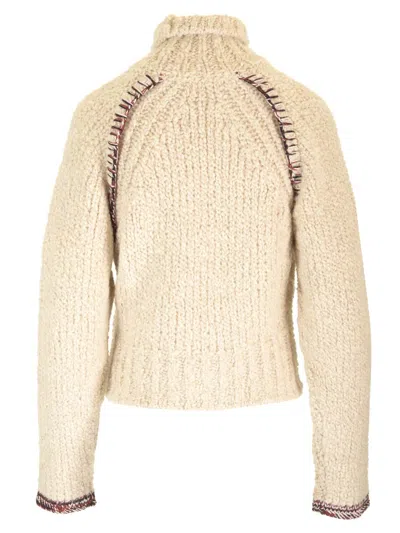 Durazzi Milano Chunky Knit Sweater Knitwear Beige