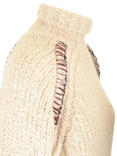 Durazzi Milano Chunky Knit Sweater Knitwear Beige