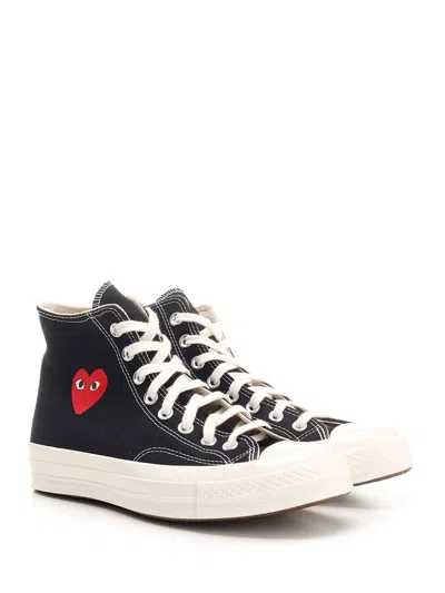 Comme Des Garçons Play Canvas Converse Sneakers Collaboration