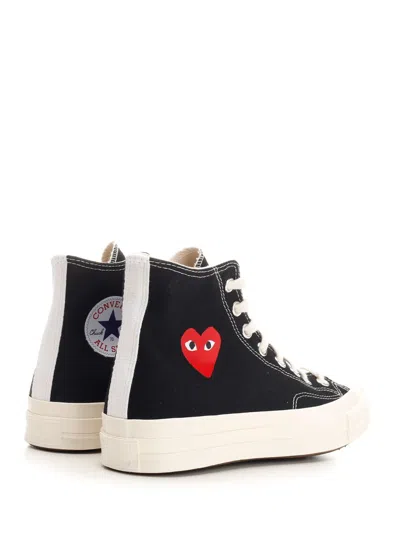 Comme Des Garçons Play Canvas Converse Sneakers Collaboration
