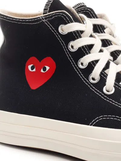Comme Des Garçons Play Canvas Converse Sneakers Collaboration