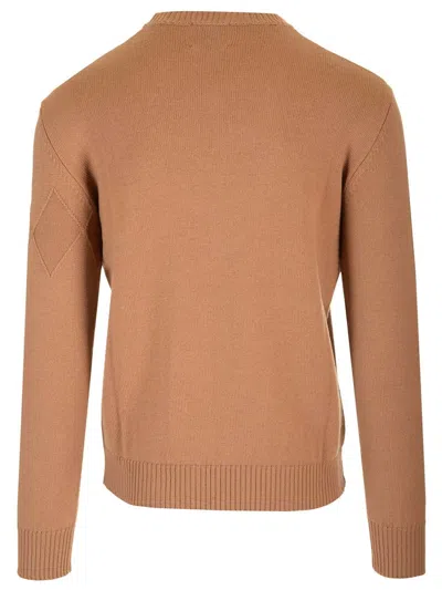 Ballantyne Cotton And Cashmere Sweater Knitwear Brown