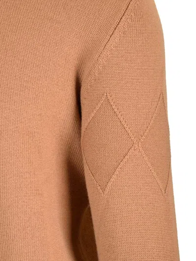 Ballantyne Cotton And Cashmere Sweater Knitwear Brown