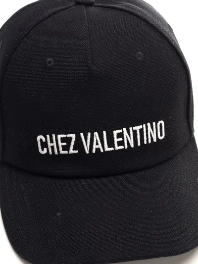 Valentino Cotton Baseball Cap With Embroidery
