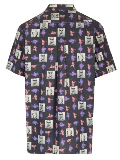 Comme Des Garçons Shirt Andy Warhol Printed Cotton Poplin Shirt