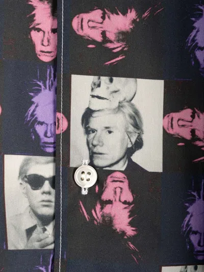 Comme Des Garçons Shirt Andy Warhol Printed Cotton Poplin Shirt