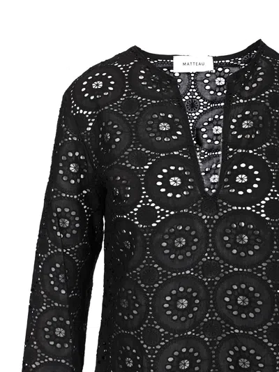 Matteau Broderie Anglaise Mini Tunic Dress