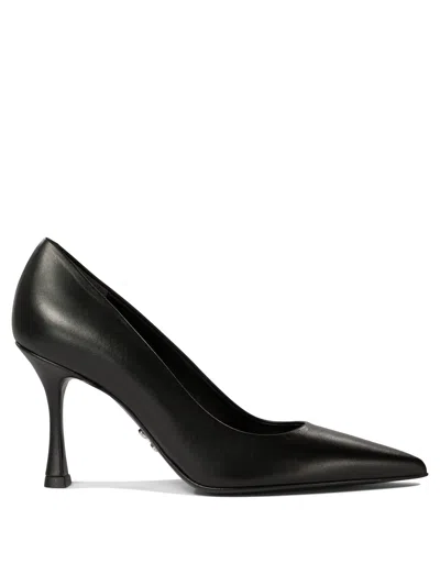 Sergio Levantesi Ella Pointed-toe Leather Pumps In Black