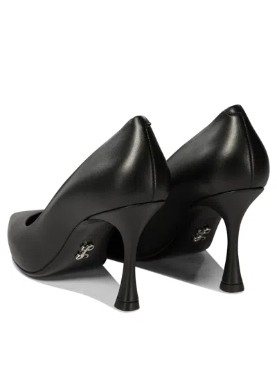 Sergio Levantesi Ella Pointed-toe Leather Pumps In Black