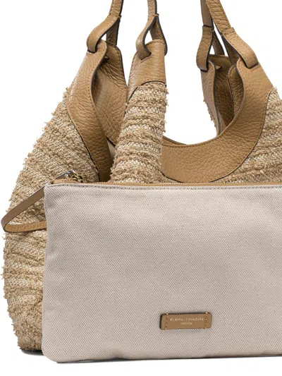 Gianni Chiarini Dua Shoulder Bags Beige