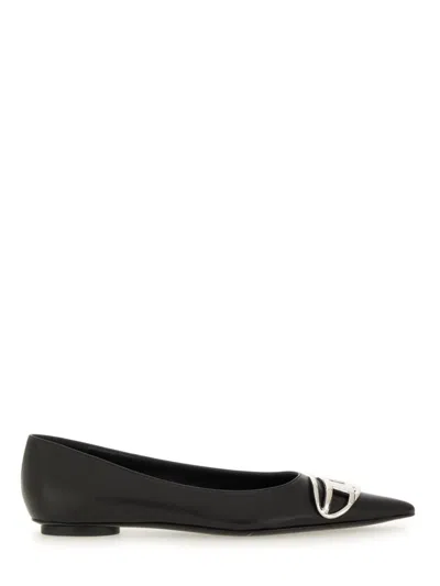 Diesel D-venus-ballerina Flats In Nappa Leather