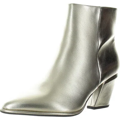 Mia Domina Womens Zipper Faux Leather Booties