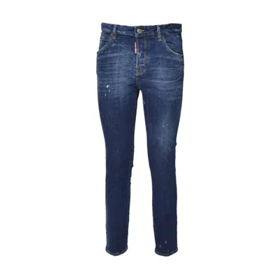 Dsquared2 Cool Girl Jeans In Blue Denim