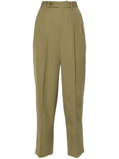 Auralee Pleat-detail Wide-leg Trousers