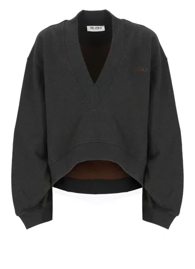 Attico Black Fade And Brown Sweatshirt