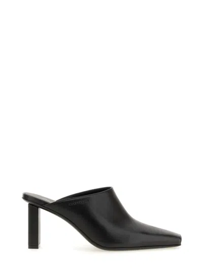 Courrèges Leather Mules For