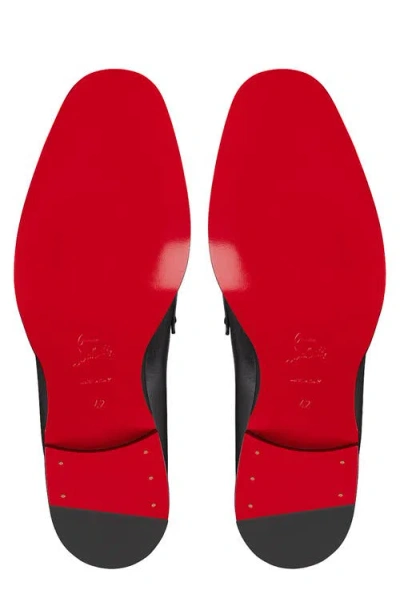 Christian Louboutin Round Toe Loafers Featuring Buckle Detail In Black
