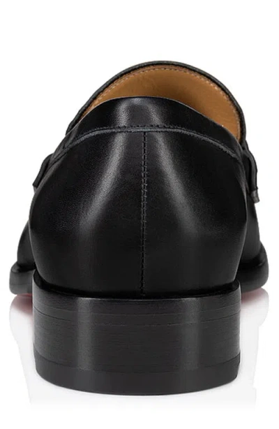 Christian Louboutin Round Toe Loafers Featuring Buckle Detail In Black