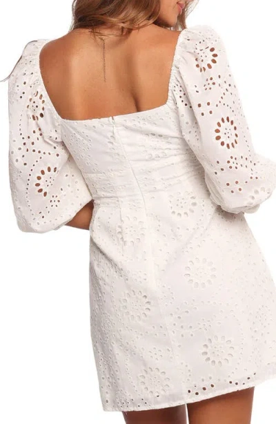 Petal And Pup Petal & Pup Solenne Embroidered Minidress In White