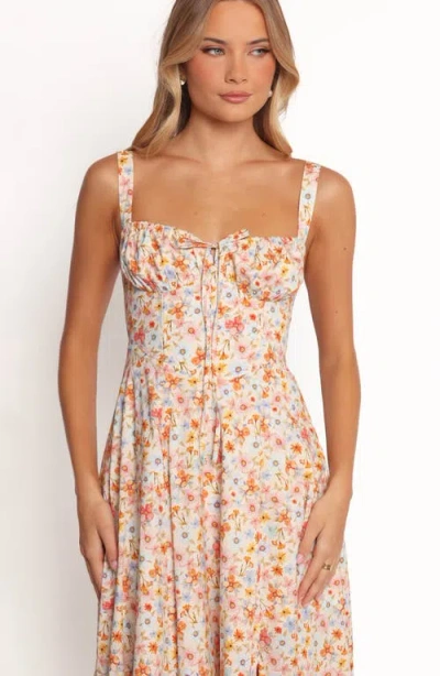 Petal And Pup Petal & Pup Wisteria Floral Sleeveless Midi Dress In Multi