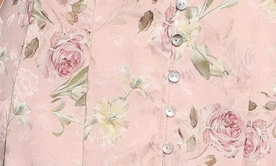 Petal And Pup Petal & Pup Lauryn Floral Off The Shoulder Midi Dress In Pink