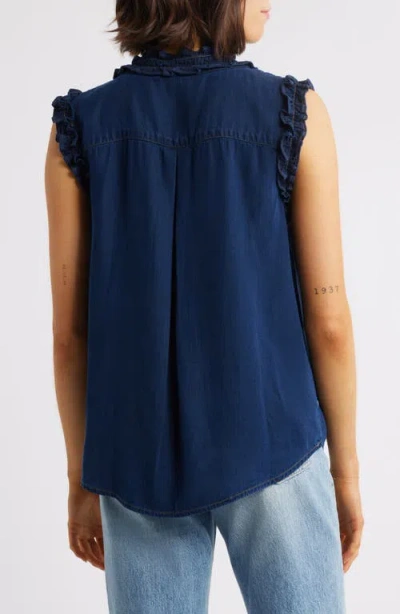 Wit & Wisdom Ruffle Accent Sleeveless Top