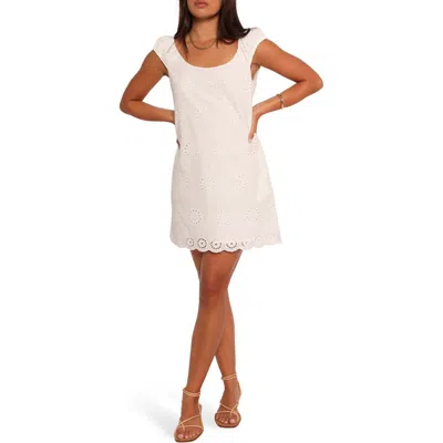 Petal And Pup Petal & Pup Pammy Eyelet Cotton Minidress In White
