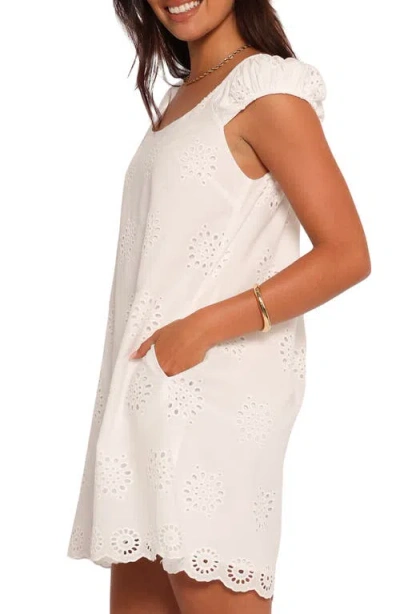 Petal And Pup Petal & Pup Pammy Eyelet Cotton Minidress In White
