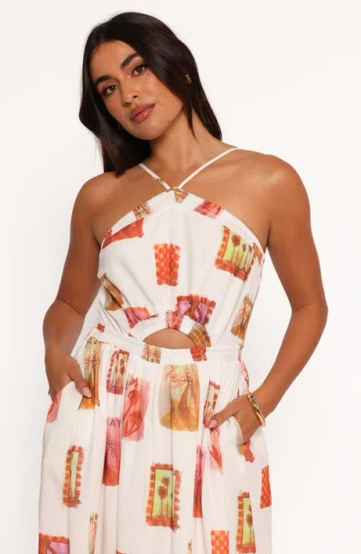 Petal And Pup Petal & Pup Madi Cutout Sleeveless Maxi Dress In White