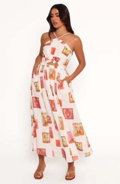 Petal And Pup Petal & Pup Madi Cutout Sleeveless Maxi Dress In White