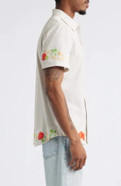 Mavrans Ciao Weekend Cucina Print Short Sleeve Performance Button-up Shirt