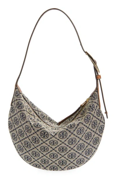 Tory Burch Small T Monogram Jacquard Balloon Bag