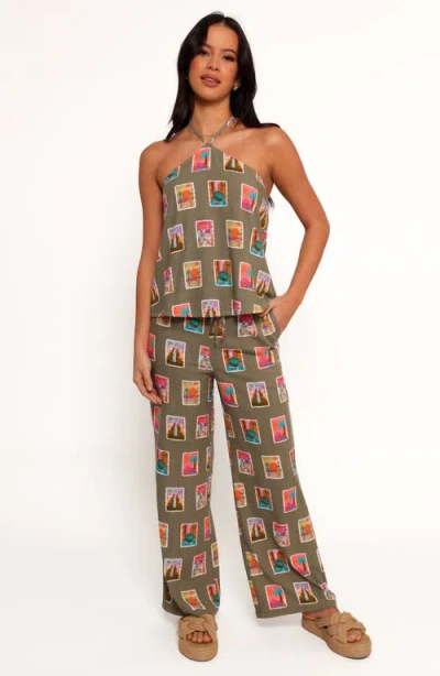 Petal And Pup Petal & Pup Henri Print Halter Top In Gray