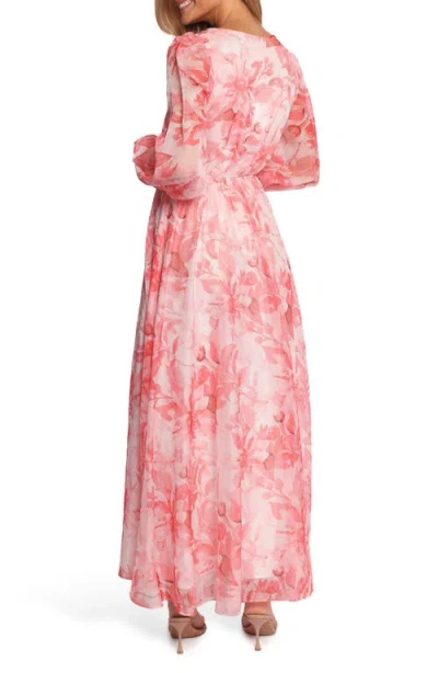 Petal And Pup Petal & Pup Anisa Long Sleeve Maxi Dress In Pink