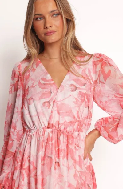 Petal And Pup Petal & Pup Anisa Long Sleeve Maxi Dress In Pink