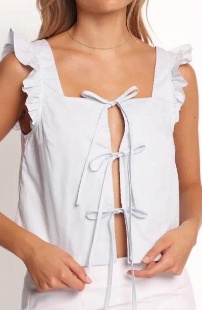 Petal And Pup Petal & Pup Fresca Tie Front Tank In White