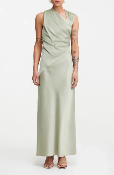 Significant Other Becca Panelled Satin Maxi Dress
