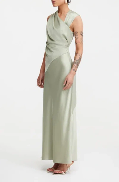 Significant Other Becca Panelled Satin Maxi Dress